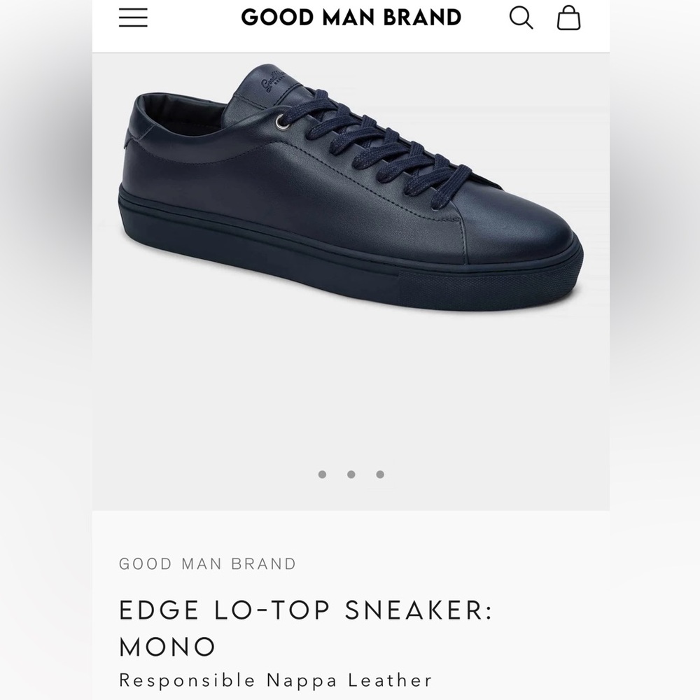 Good Man Brand Edge Lo-Top Sneaker: Mono